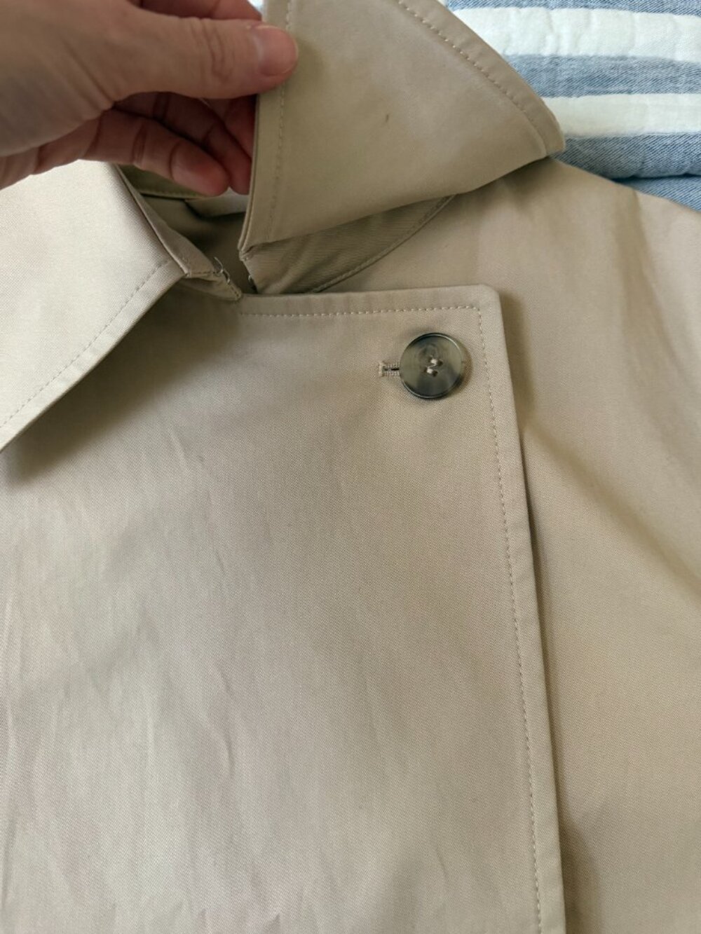 NWOT & Other Stories Short Trench Coat Jacket Size Small - Picture 7 of 11